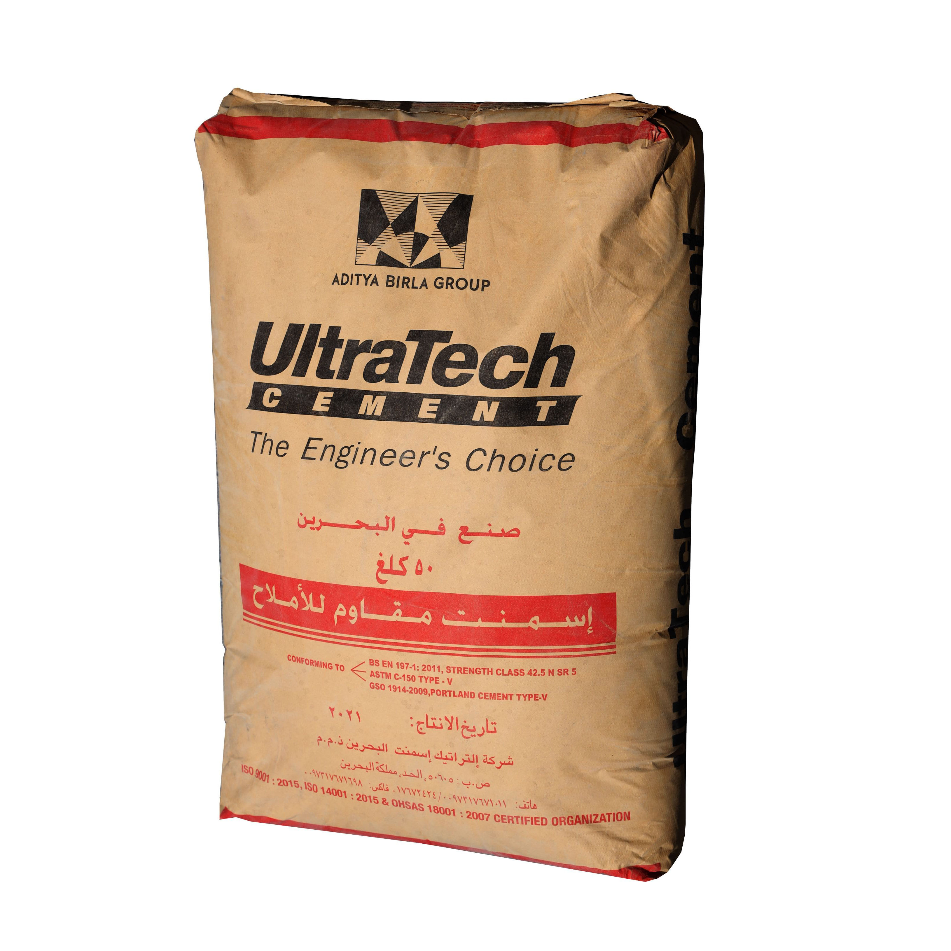 Buy Ultratech Cement Bag SRC - 50KG Online | Construction Building Materials | Qetaat.com